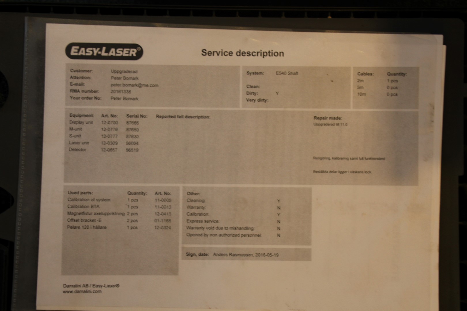 Used Easy-Laser E540 Laser - Image 6